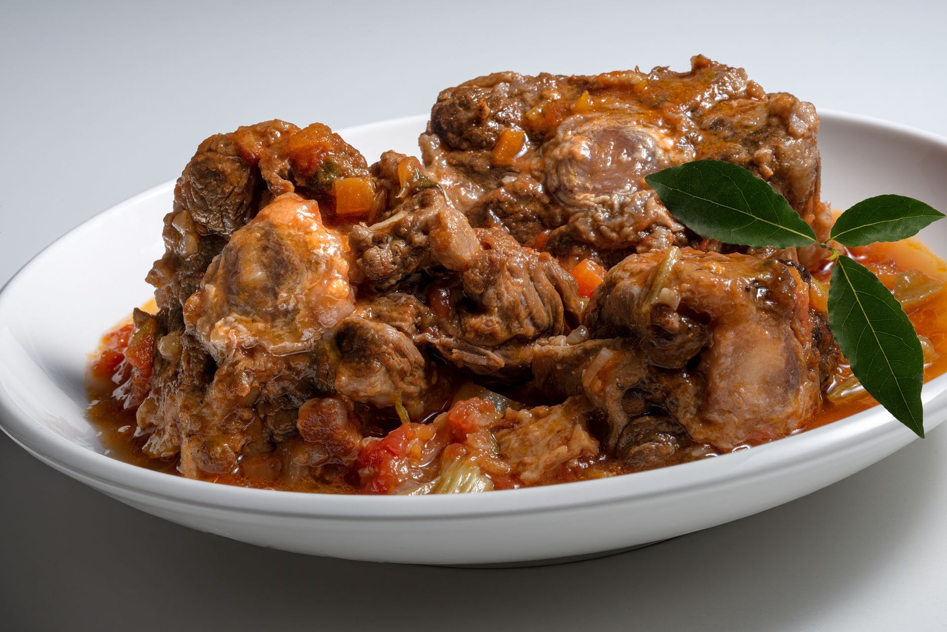 Slow-braised oxtail in dark mahogany sauce