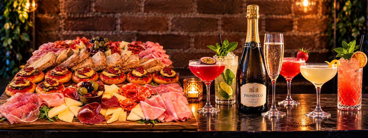 Buffets, bubbles and bougie cocktails to make your celebration extra special