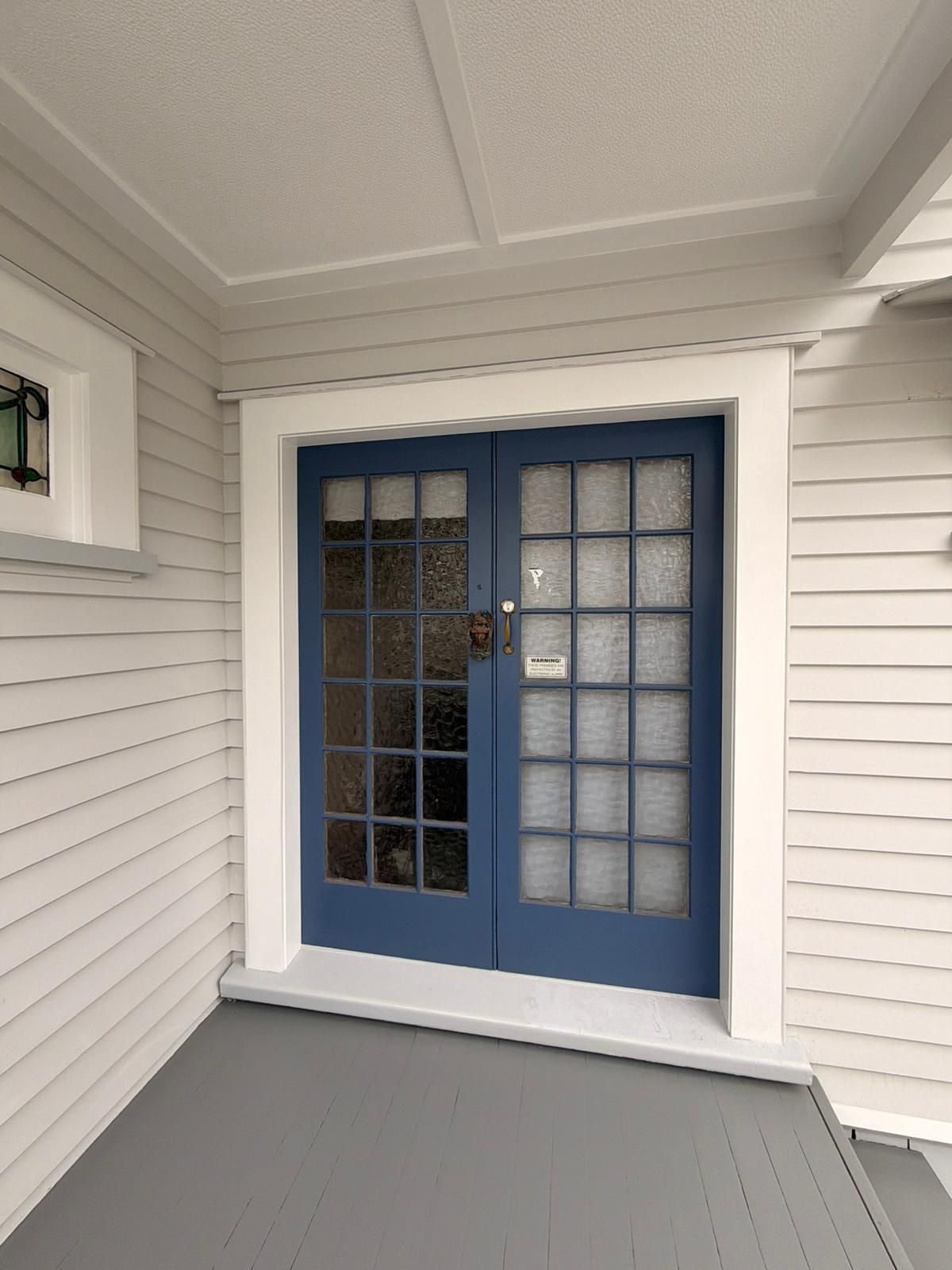 Modern house exterior painting, clean finish