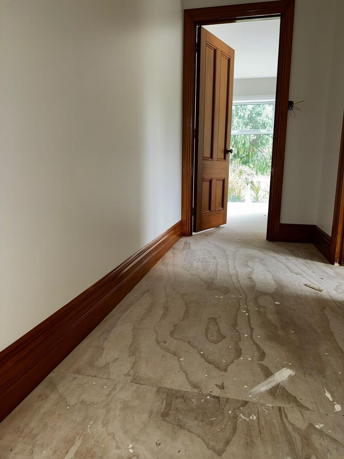 Hallway painting project in Auckland property