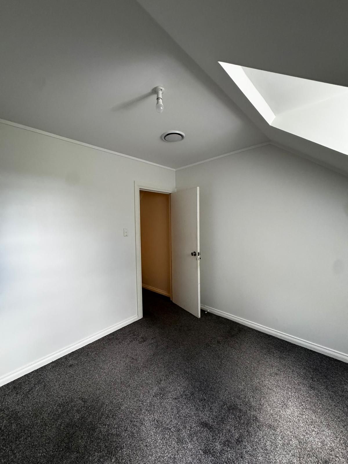 Freshly painted bedroom walls