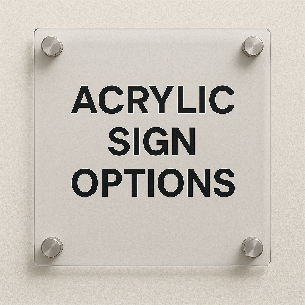 Acrylic Sign Options Murfreesboro TN