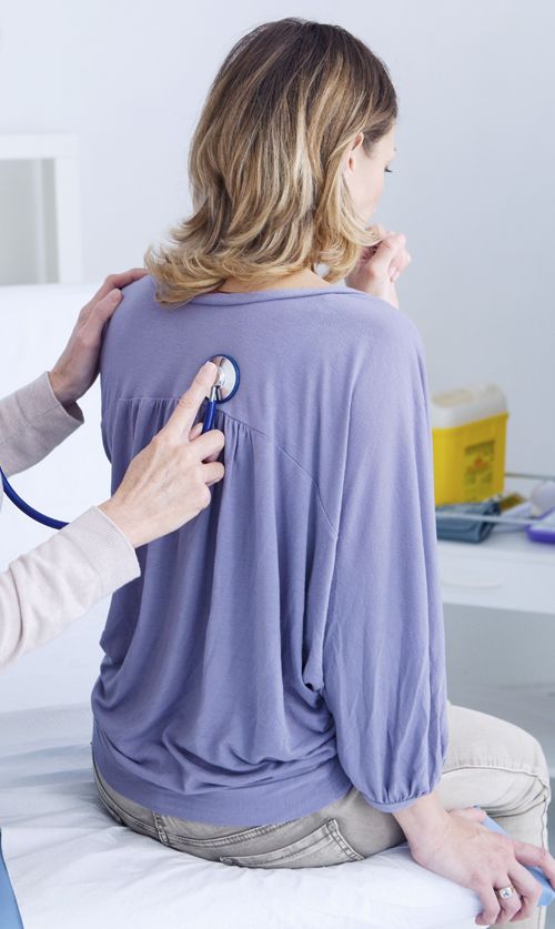 Woman Getting Asthma Treatments NYC by Dr. Dana Cohen MD
