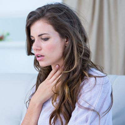 Woman with asthma