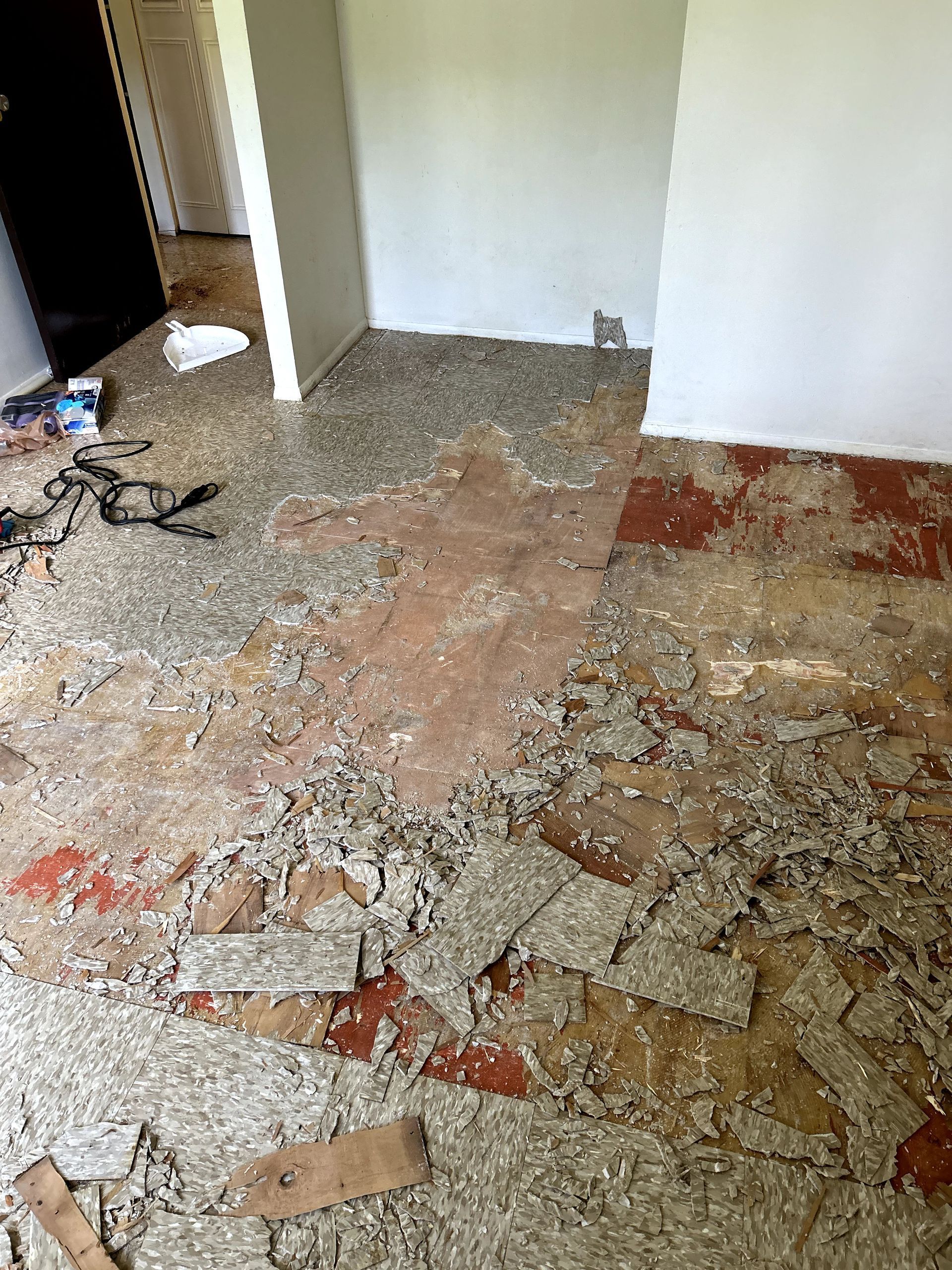 A during shot of a licensed and insured restoration in Ohio by Kingdom Bio Recovery & Restoration