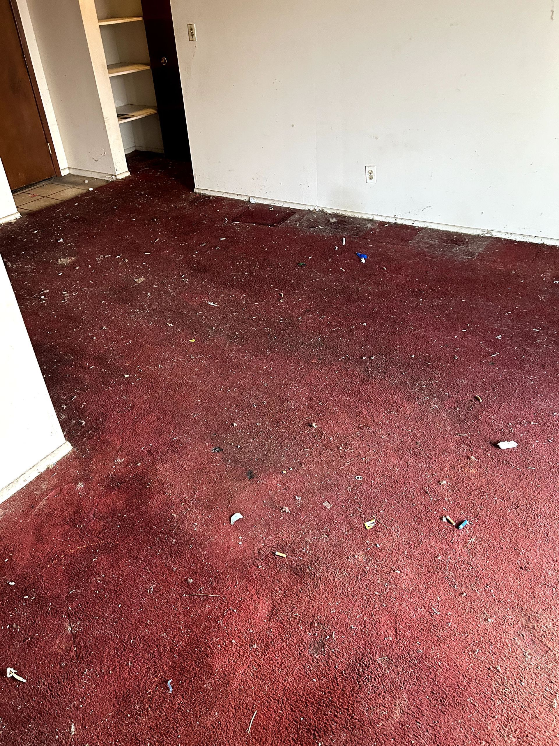 A before shot of a licensed and insured restoration in Ohio by Kingdom Bio Recovery & Restoration
