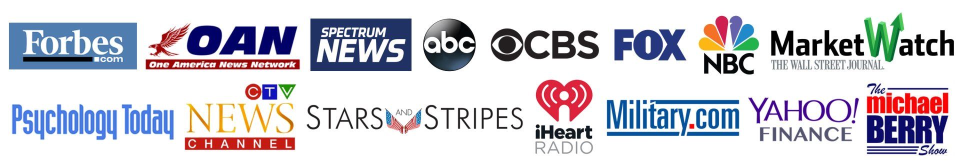 Different logos of news outlets Gier Production films have been featured on