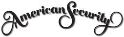 Image of American Security logo for Advance Lock and Key, locksmith, Staten Island, NY.