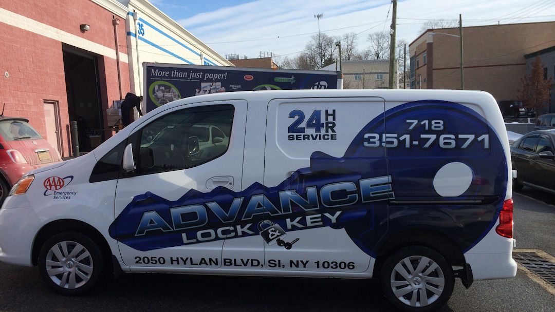 Image of commercial locksmith vehicle. Photo for Advance Lock and Key, locksmith, Staten Island, NY.