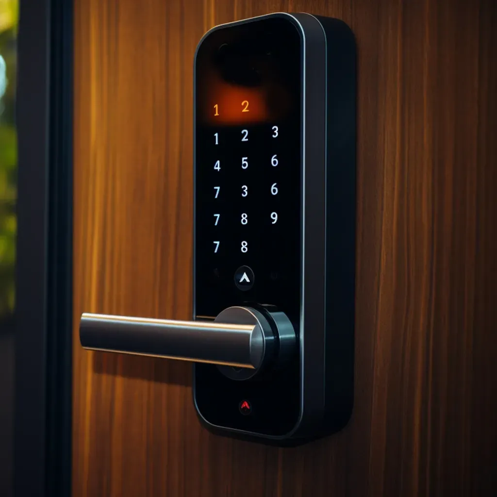 Image of a digital lock door lock for Advance Lock and Key, locksmith, Staten Island, NY.