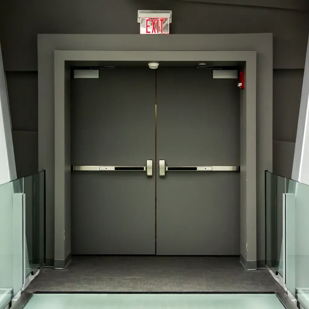 Image of commercial steel doors. Photo for Advance Lock and Key, locksmith, Staten Island, NY.