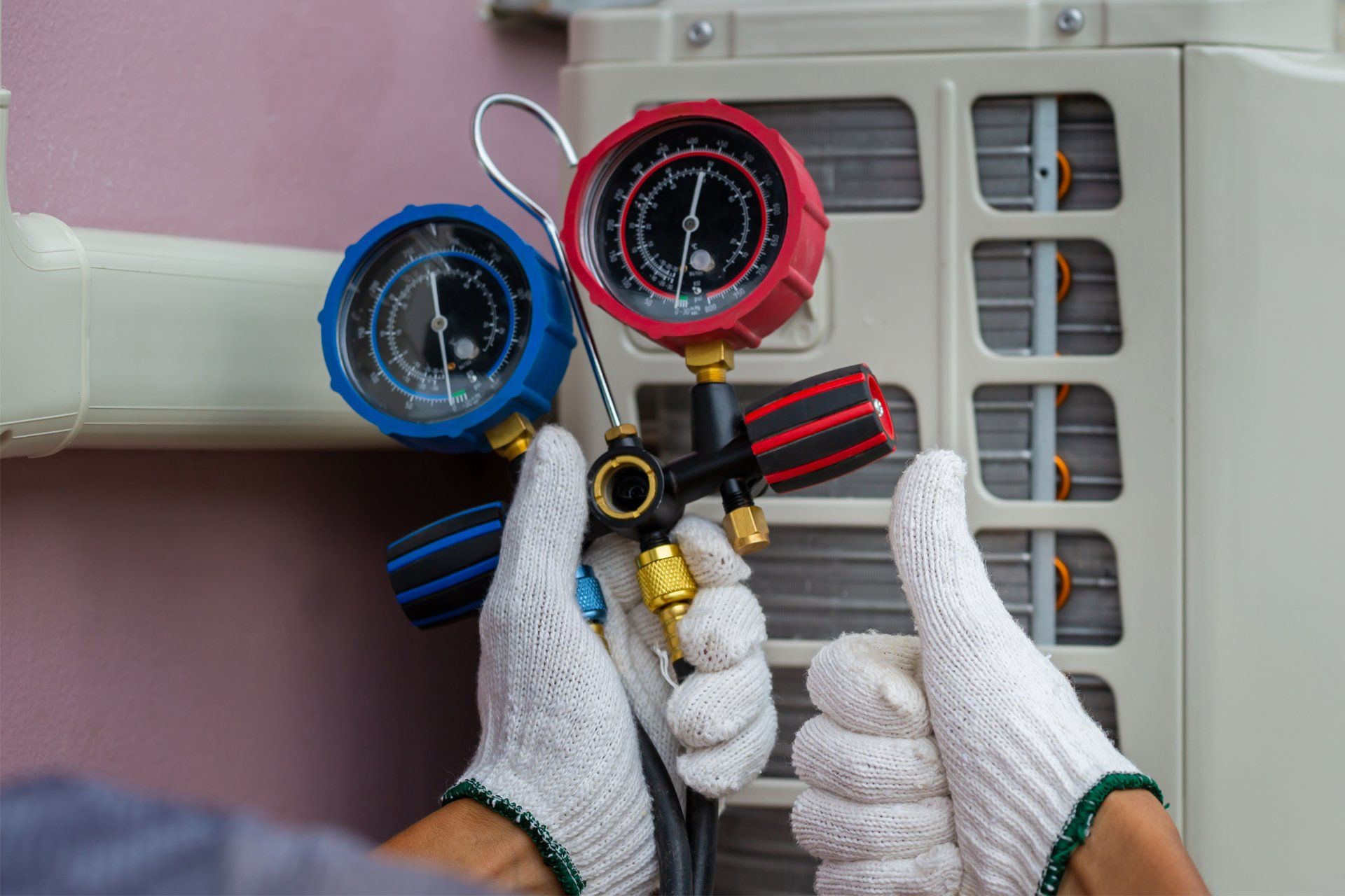 HVAC Technician Giving a Thumbs Up