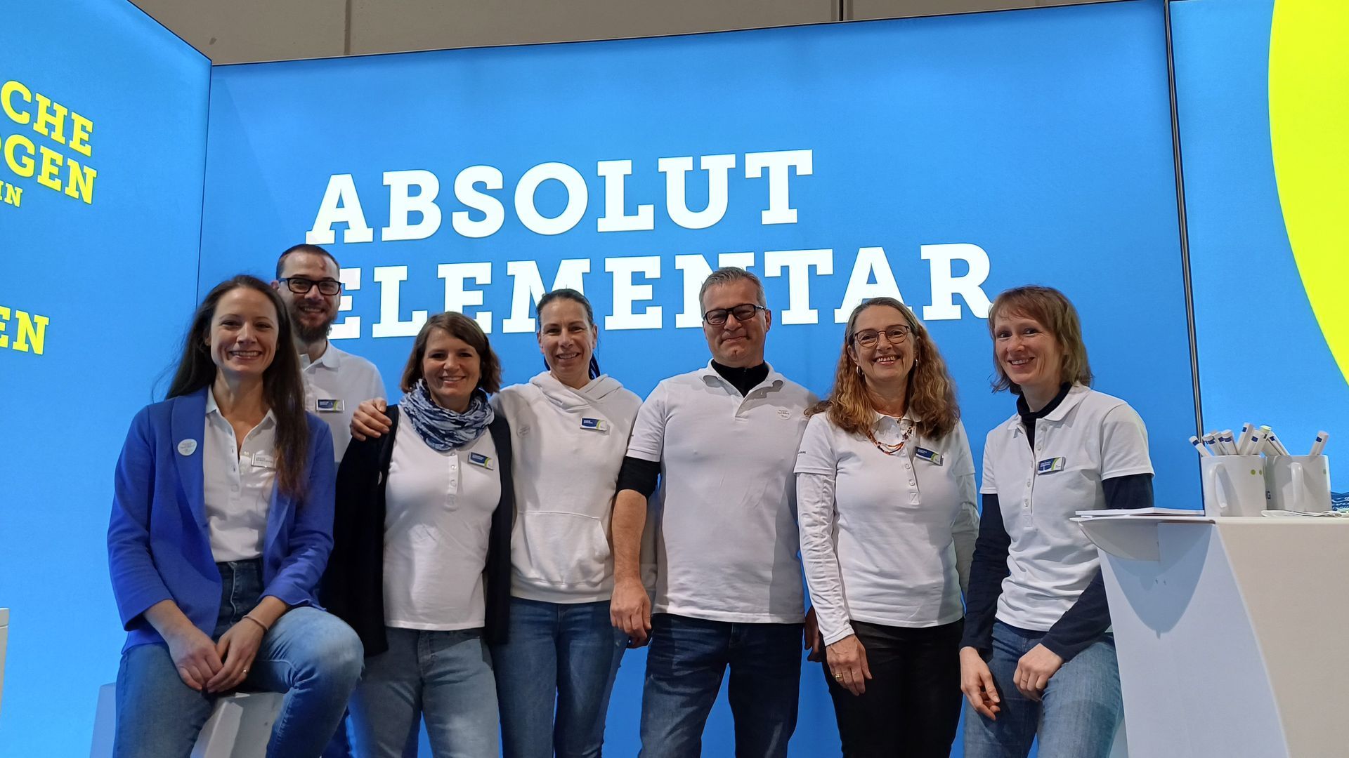 Das CVUA-Messeteam hat viel Spaß auf der Ausbildungsmesse.