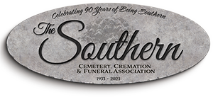 a sign for the southern cemetery cremation and funeral association