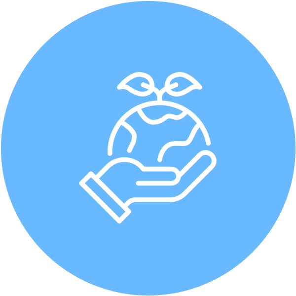 An icon representing environmentally friendly pipeline relining services.