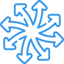 An icon representing the versatility of vacuum loading.