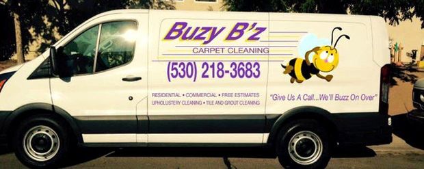 Buzy B'z Carpet Cleaning Van