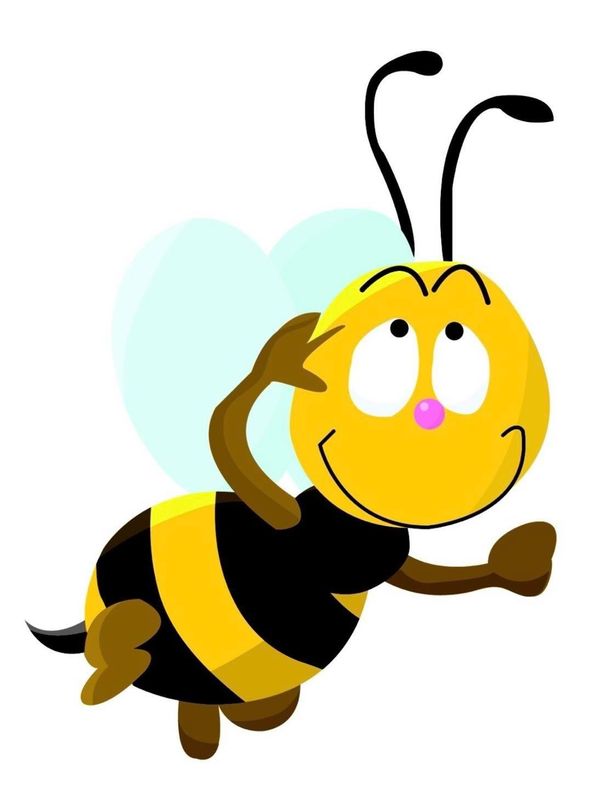A cartoon bee