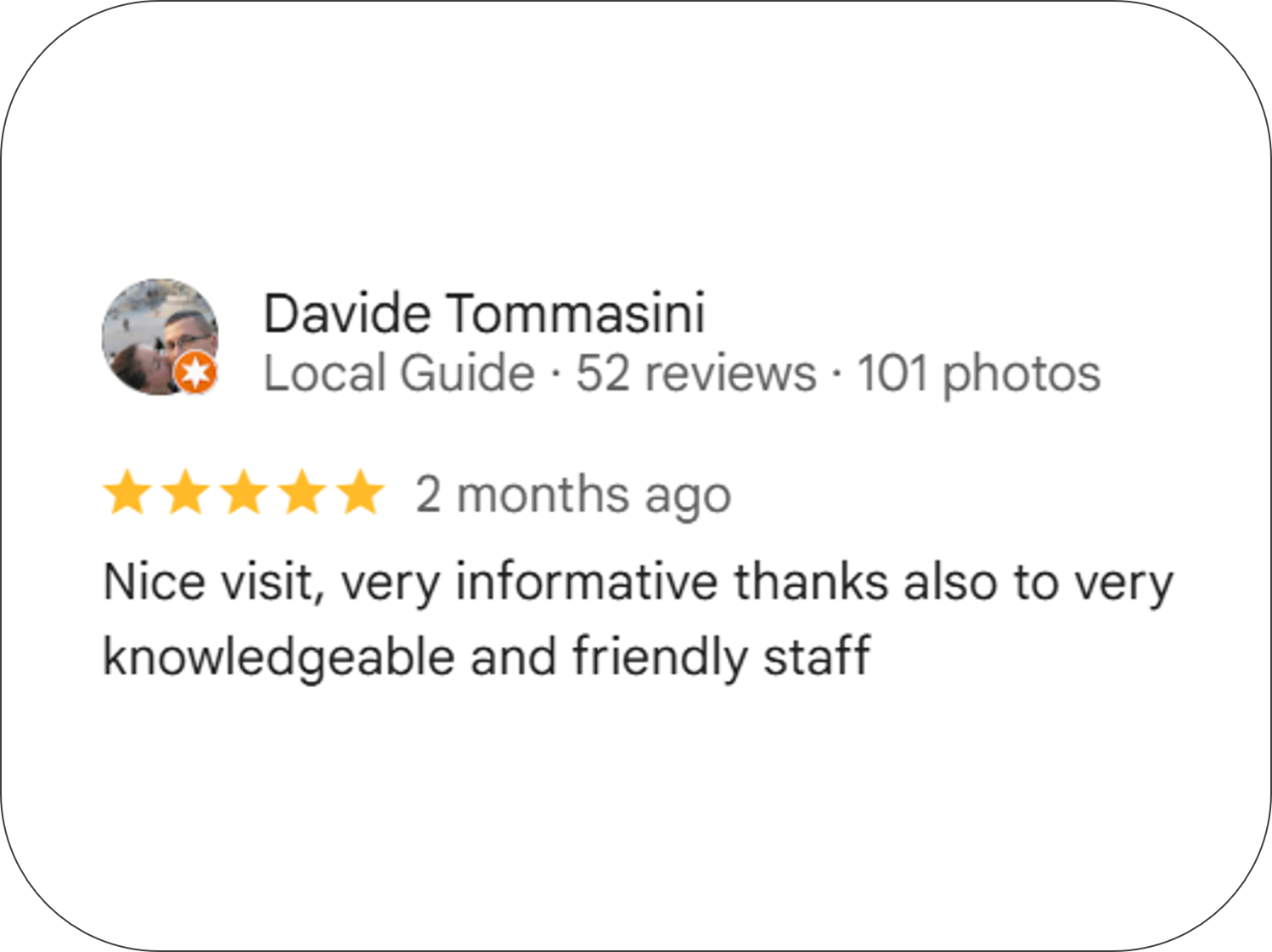 Google Reviews of Pistoia Sotterranea