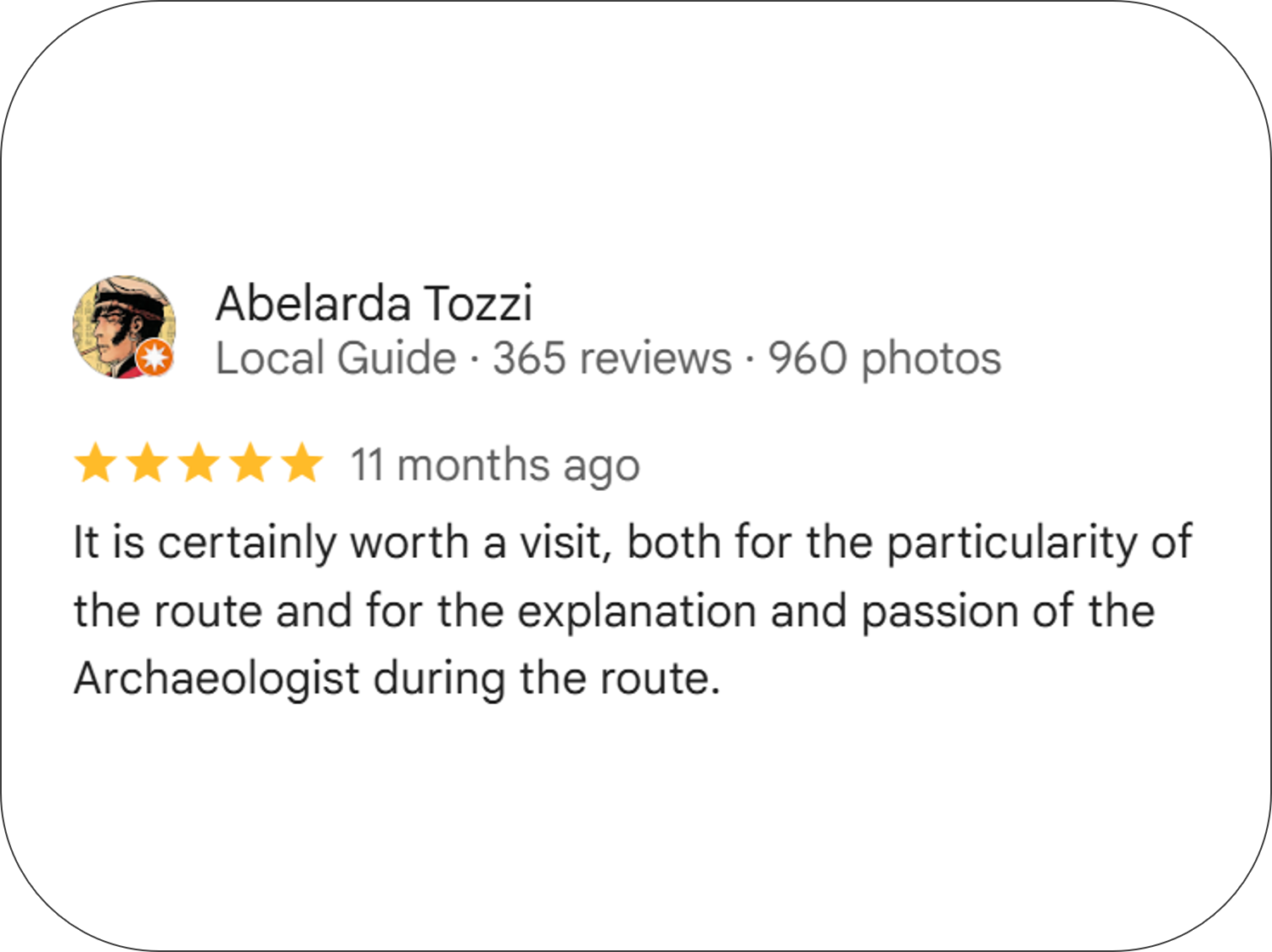 Google Reviews of Pistoia Sotterranea