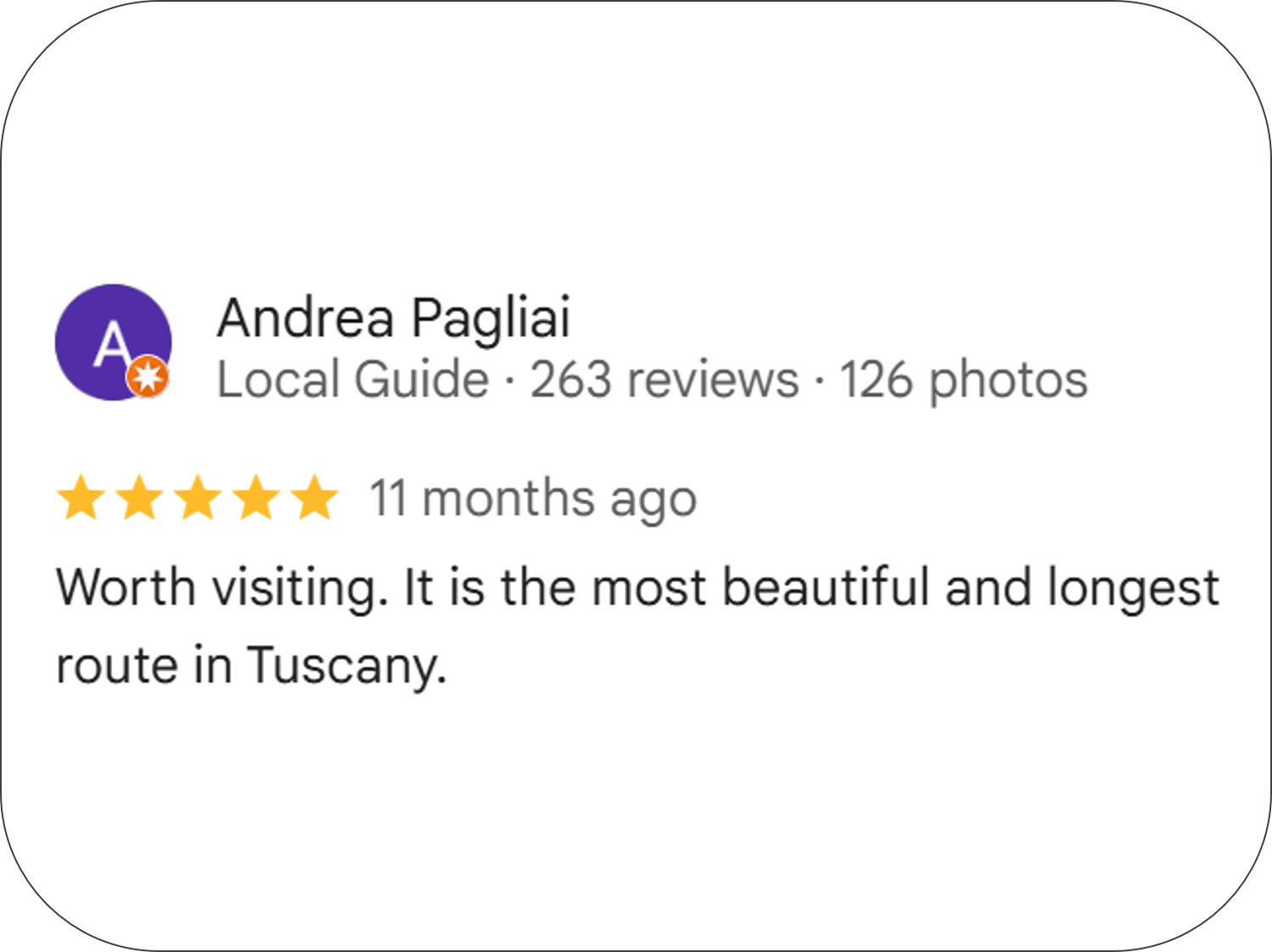 Google Reviews of Pistoia Sotterranea