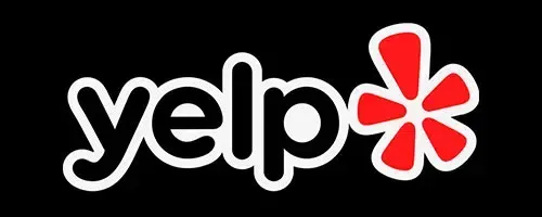The Yelp logo, featuring the black lowercase word 