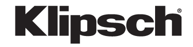 Klipsch logo in black text with an orange curved accent above the letters.