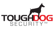 Tough Dog Security logo with a black dog silhouette and red “DOG” text