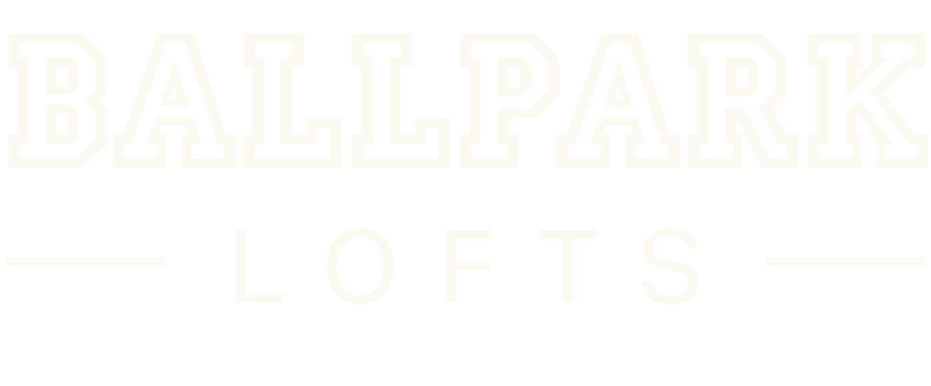 Ballpark Lofts Logo - Select to go home