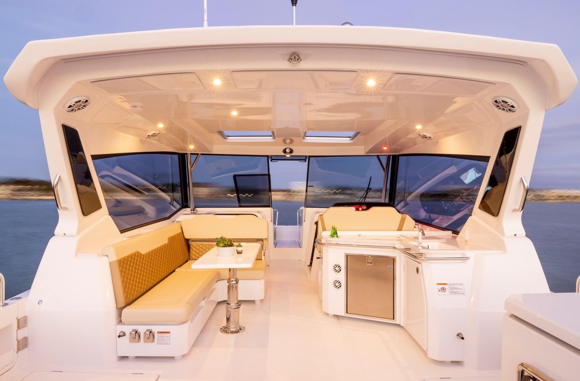 Inside view of a clean boat