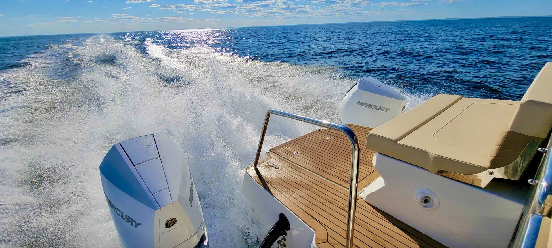 Engine view of the boat