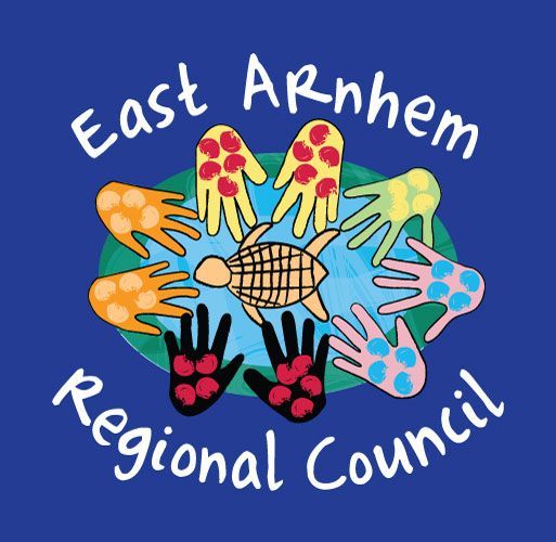 East Arnhem Regional Council Logo in full colour with white text