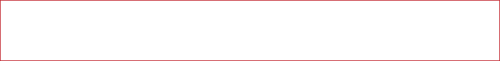 White rectangular banner with a thin red border on a light background