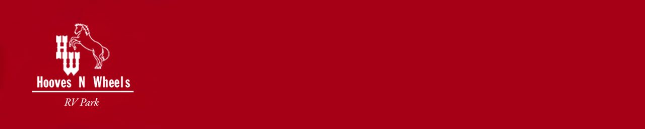 Red background with white logo: a horse and shield, with the words 