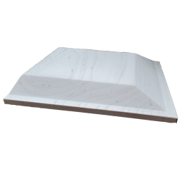 a white rectangle with a wooden border on a white background .