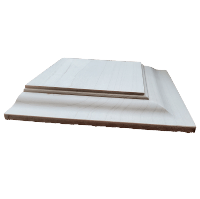 a stack of white squares on top of each other on a white background