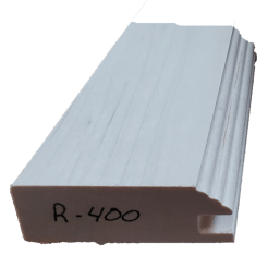a white piece of wood with r-400 written on it