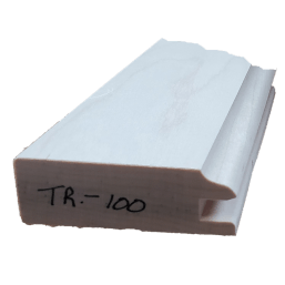 a piece of white plastic with tr-100 written on it