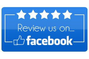 A blue rectangular button with five white stars, the text