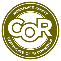 A green circular emblem featuring the white text 