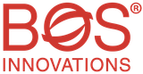 BOS Innovations logo in red with stylized “O” and the word “INNOVATIONS” below
