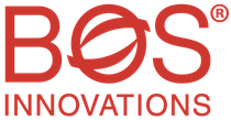 BOS Innovations logo in red with stylized “O” and the word “INNOVATIONS” below