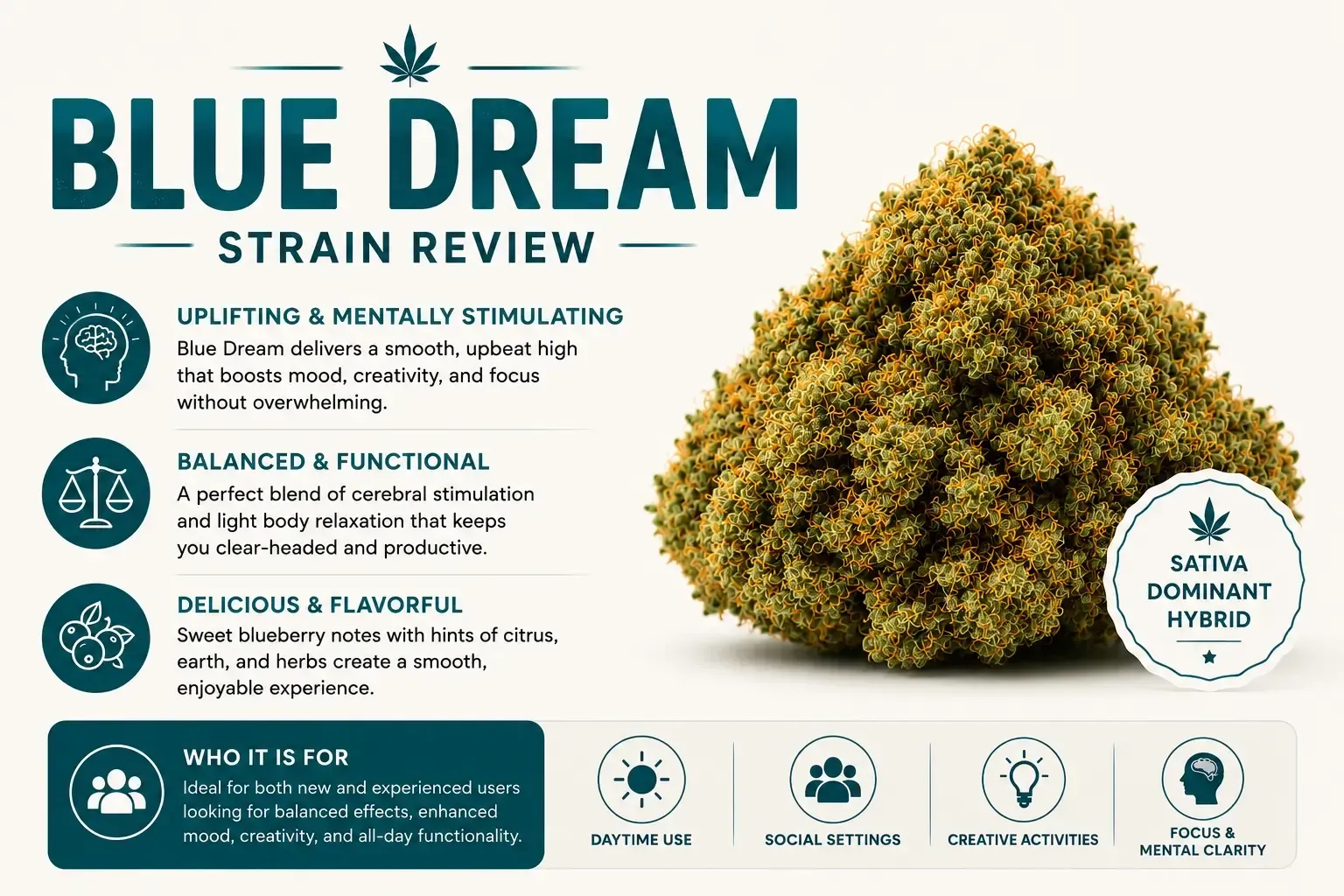 Blue Dream Strain Terpenes, Flavor & Aroma