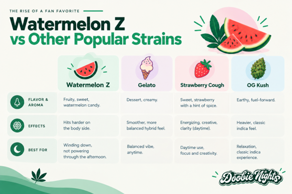 Watermelon Z vs Other Popular Strains