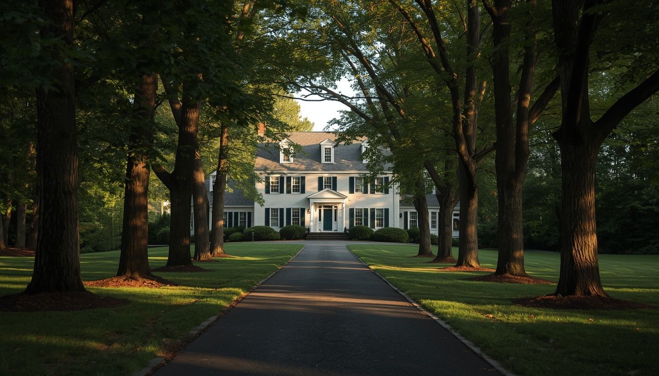 Elegant Rhode Island home representing asset protection planning, estate planning