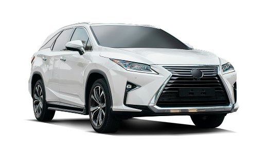 White Lexus SUV on a plain white background, front three-quarter view. | A1 Brake & Service