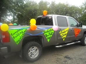 Pickup Truck Full Of Balloons And Signages – Aberdeen, WA – A-1 Performance Inc.