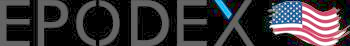 EPODEX logo in black and blue text on a white background