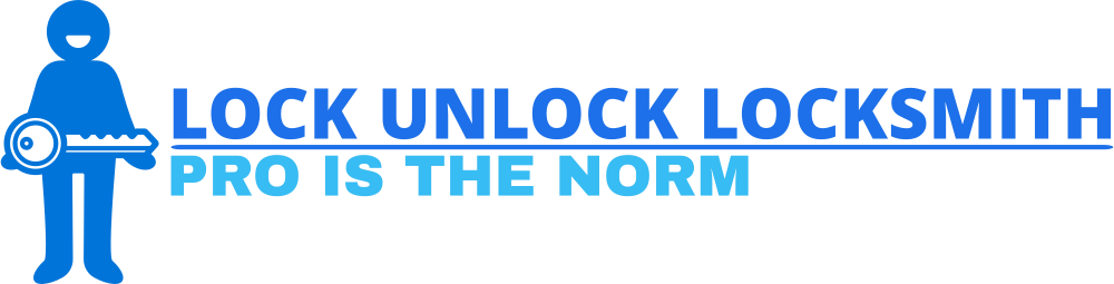 The logo for lock unlock locksmith pro is the norm