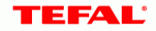 logo for tefal in red on a white background.